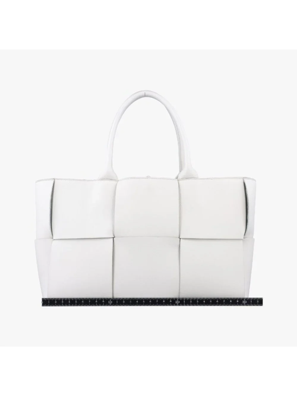 Bottega Veneta the Arco Tote White Lambskin